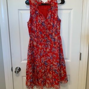Stitch fix Red floral dress size medium